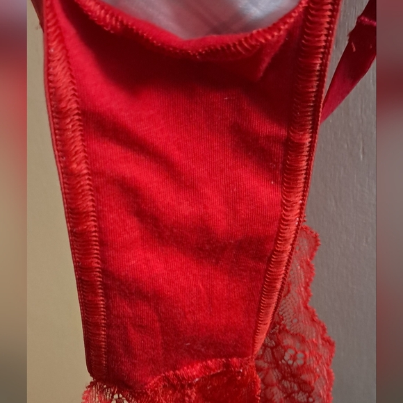 Red Plaid Lingerie Set - Picture 12 of 12